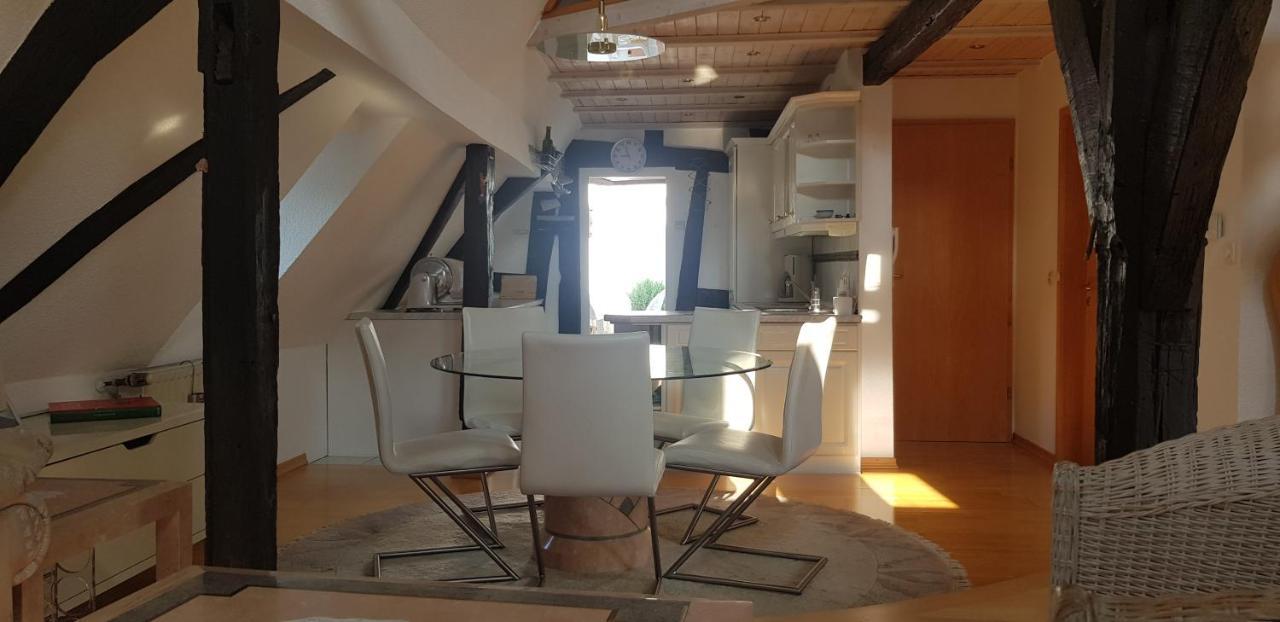Penthouse Im Historischen Fachwerkhaus Mit Grosser Dachterrasse An Zentralster Lage 博帕德 外观 照片