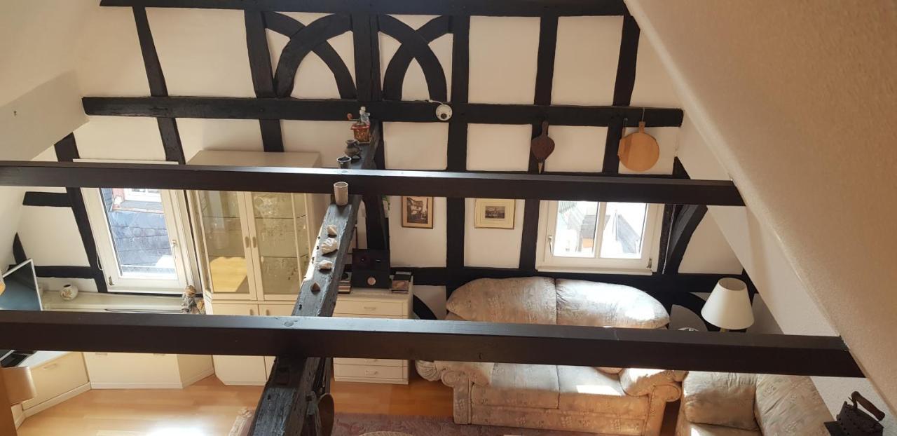 Penthouse Im Historischen Fachwerkhaus Mit Grosser Dachterrasse An Zentralster Lage 博帕德 外观 照片